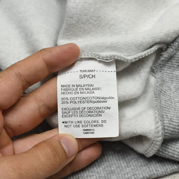 Under Armour Women's Pullover Sweatshirt Crew Neck Solid Cotton Gray Size S - Picture 8 of 8